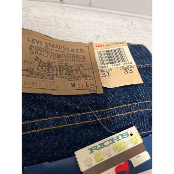 Levi’s 317 boot cut 40517-0215 dark wash jeans size 31x33 NWT - Picture 4 of 5